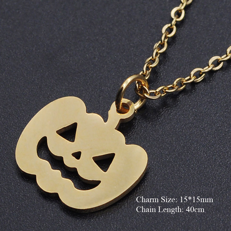 Dainty Pumpkin Halloween Gift Necklace Pumpkin Jewelry