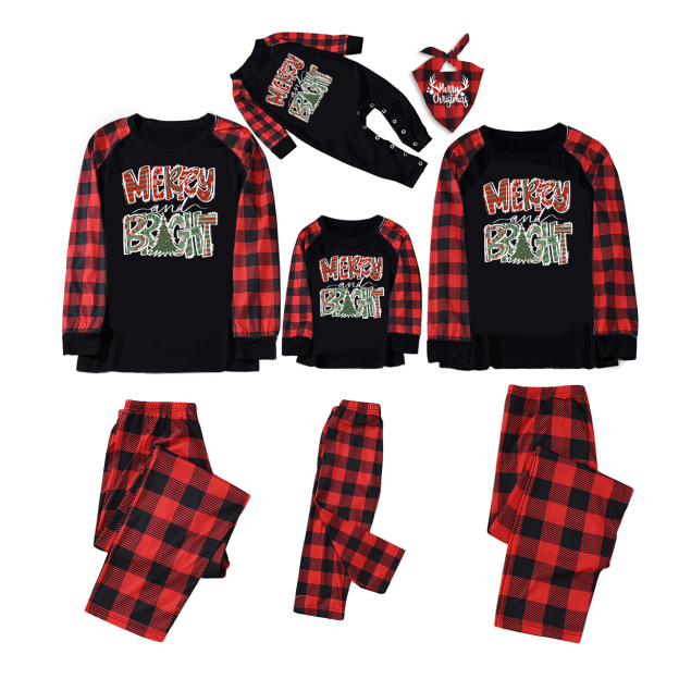 Merry Bright Christmas Family Matching Pajamas