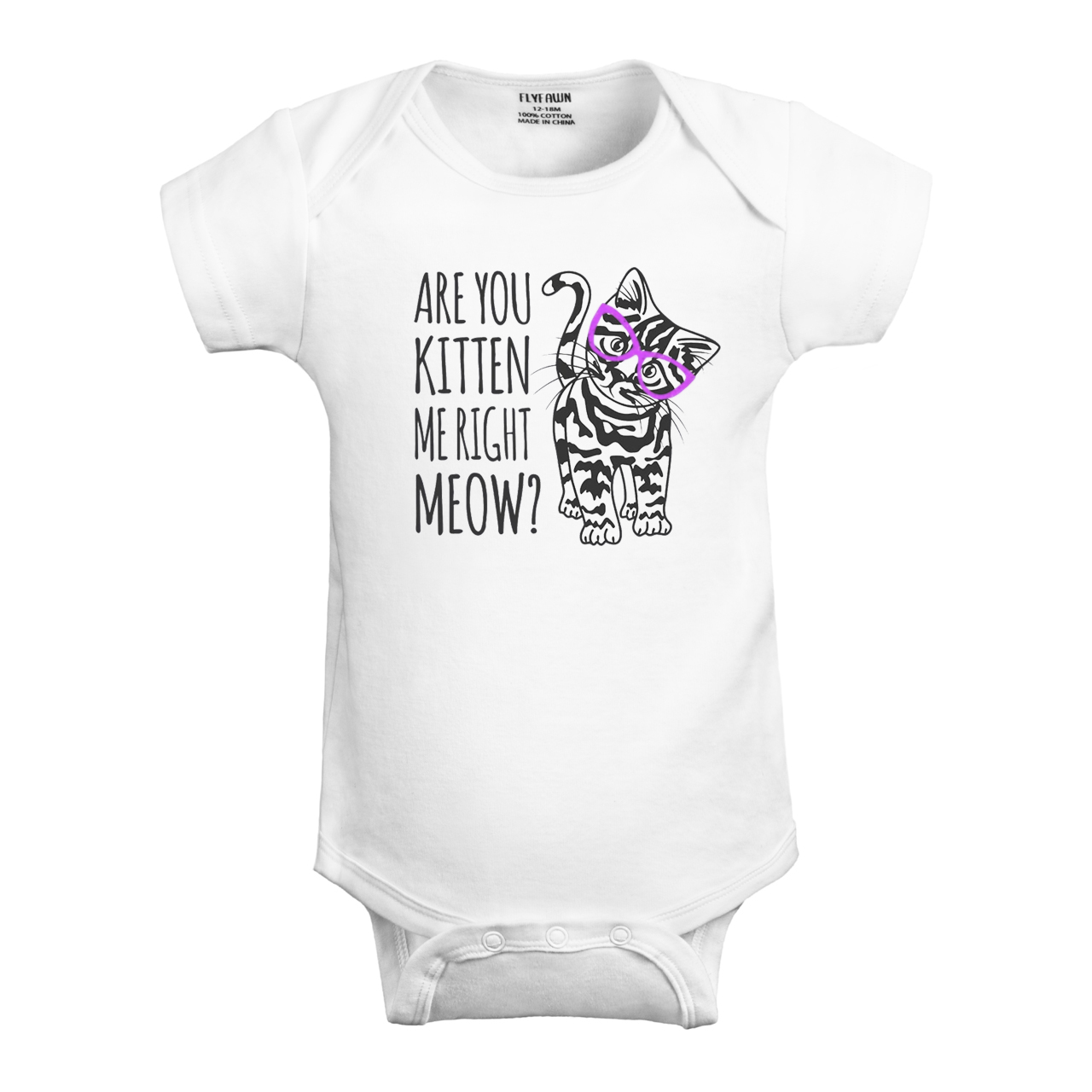 Are You Kitten Me Right MEOW, Baby Bodysuit