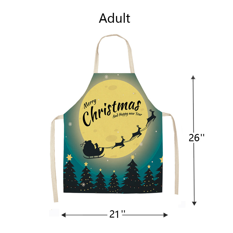 Christmas And Happy Year  Apron Sets For Adult&Kids