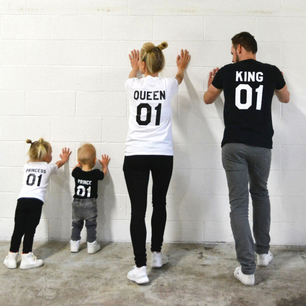 King Queen Prince Princess Family Shirt & Baby Bodysuit
