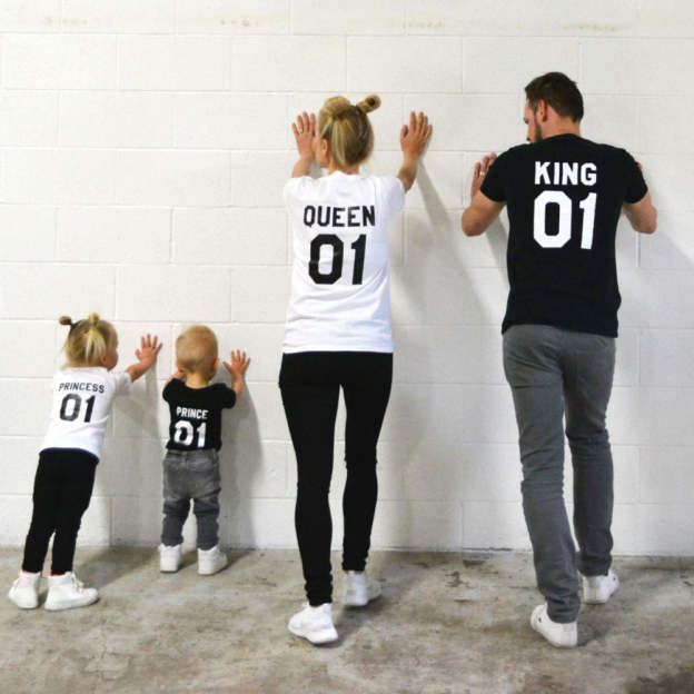 King Queen Prince Princess Family Shirt & Baby Bodysuit