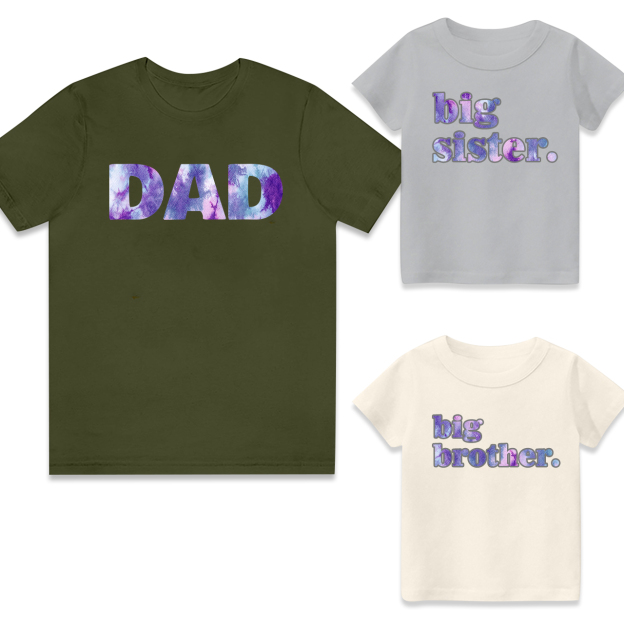 Fantasy Purple Matching Hospital Tees