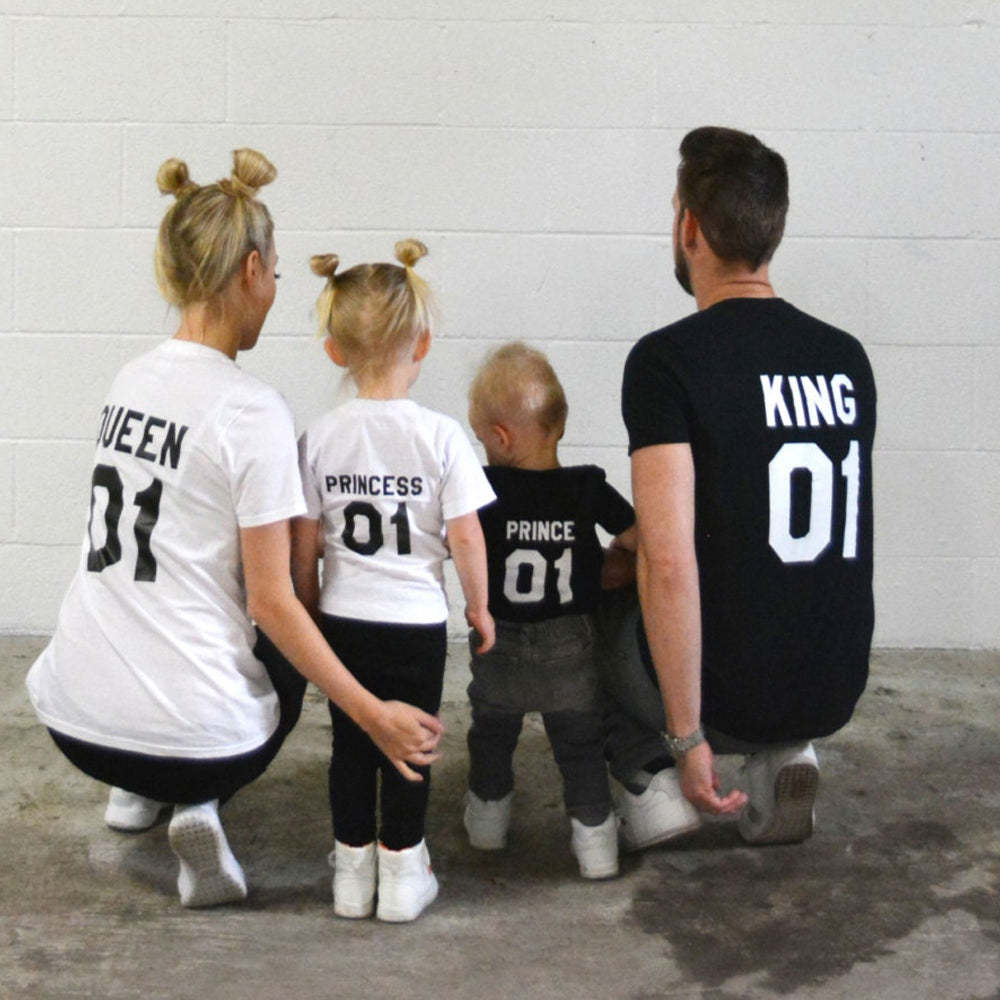 King Queen Prince Princess Family Shirt & Baby Bodysuit