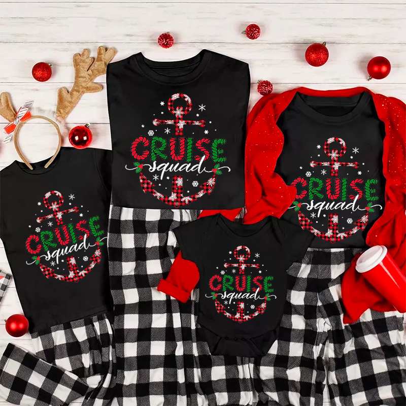 Cruise Squad Christmas Family Matching Shirt
