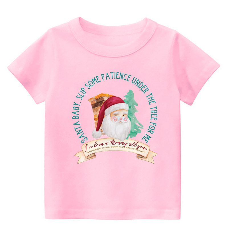 Santa Mommy Toddler Christmas Shirt