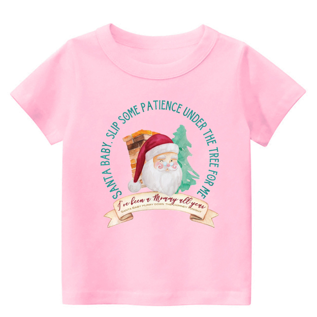 Santa Mommy Toddler Christmas Shirt