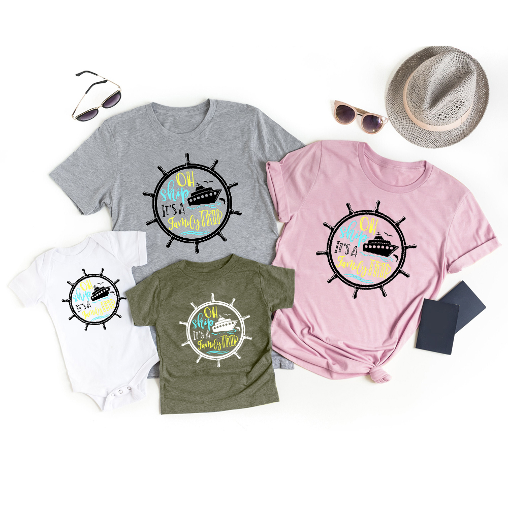 Oh Ship Family Trip Family Vacation Shirts