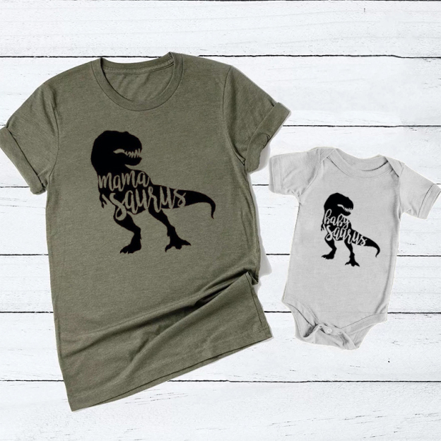 Saurus Family Mom&Me Shirt