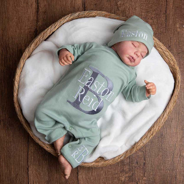 Personalized Baby Rompers Sets (Big Letters)