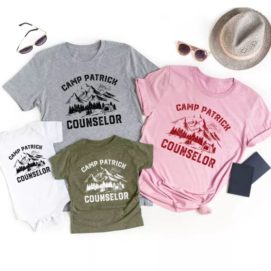 Camp Patrick Counselor Family Vacation Shirts