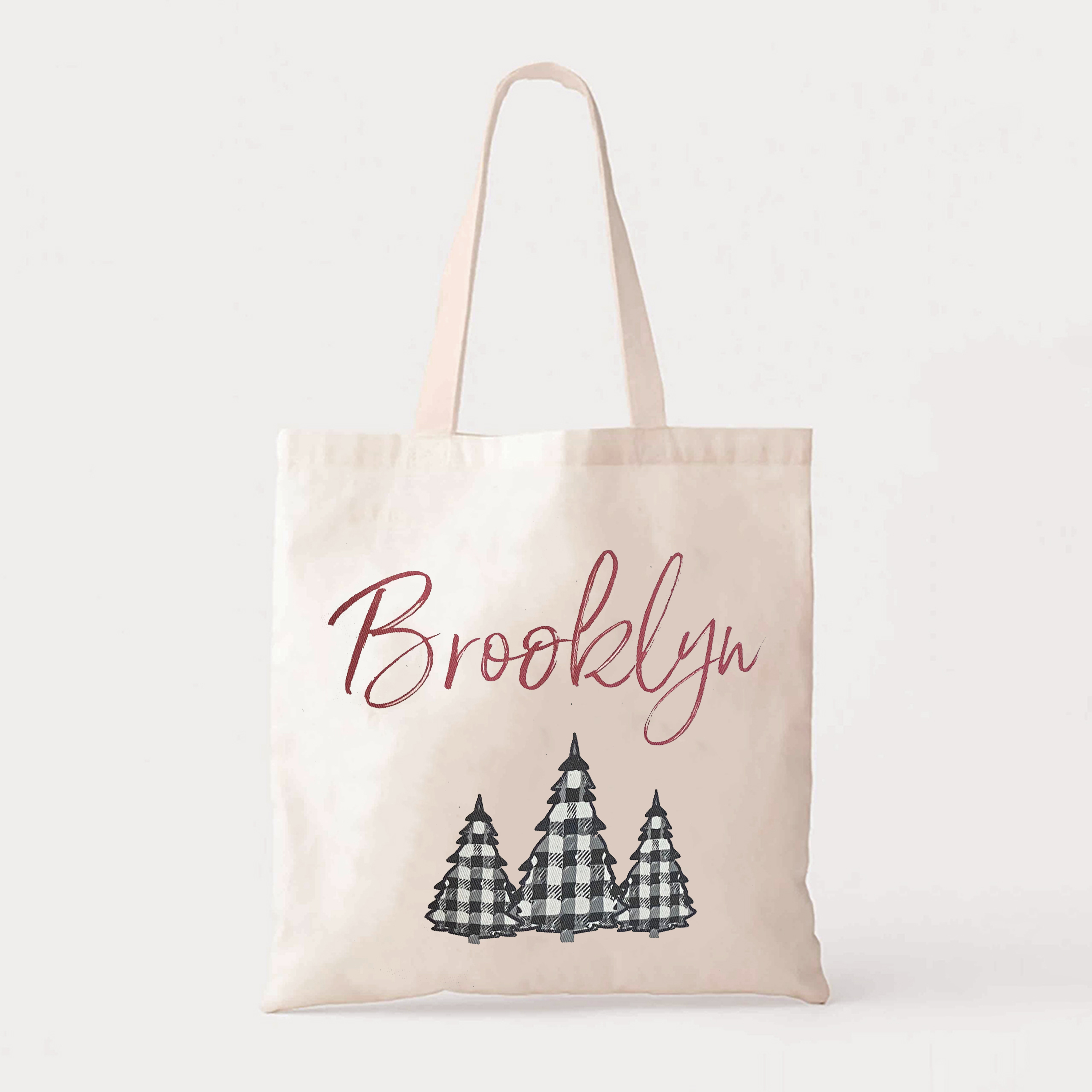 Personalized Trees Christmas Tote Bag