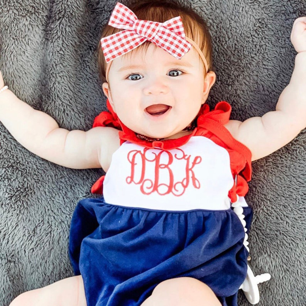 Personalized Girls Romper 0-24M