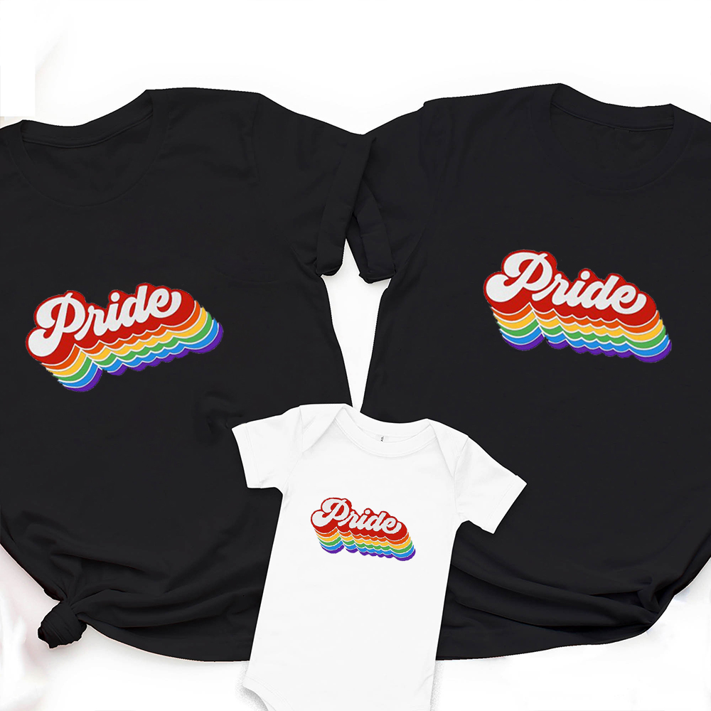Family Pride Rainbow LGBTQ Shirt & Baby Bodysuit