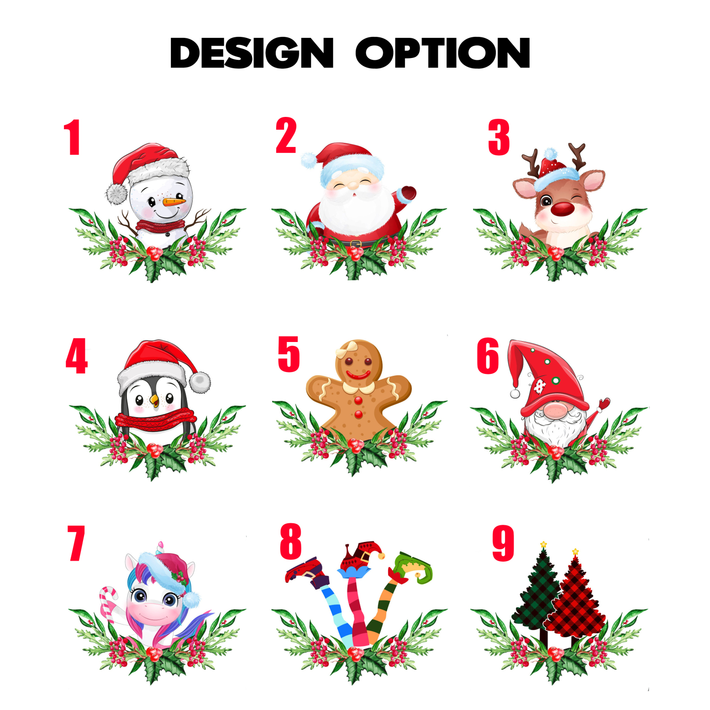 Nine Styles Christmas Tote Bag