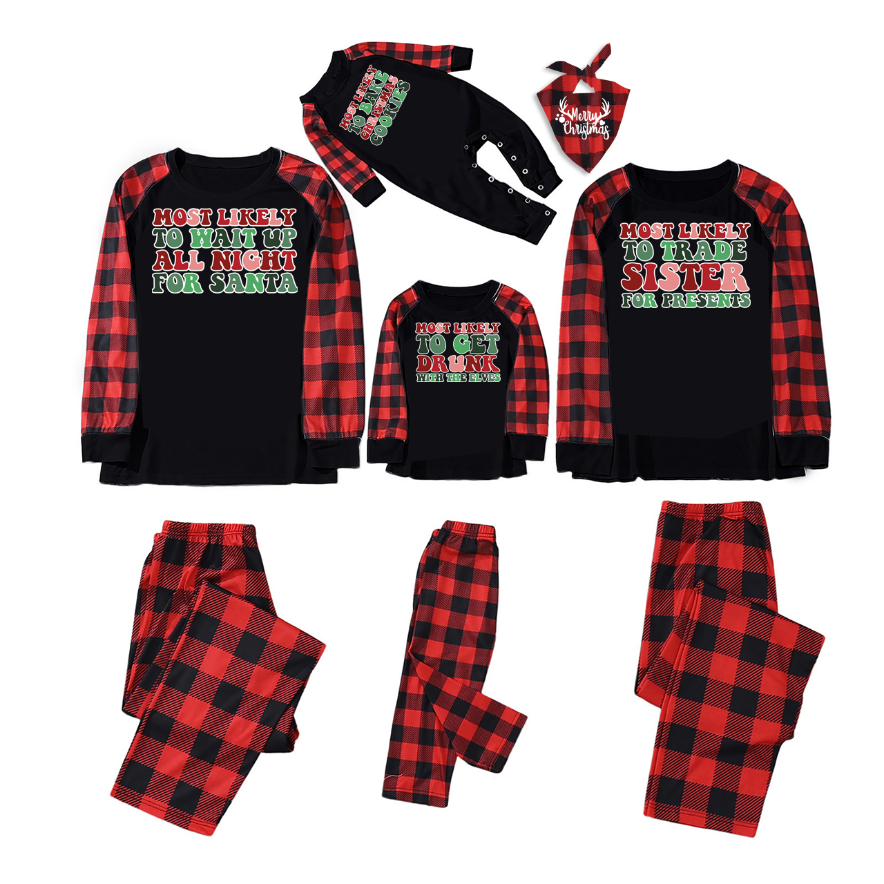 Most Likely Funny Christmas Family Matching Pajamas
