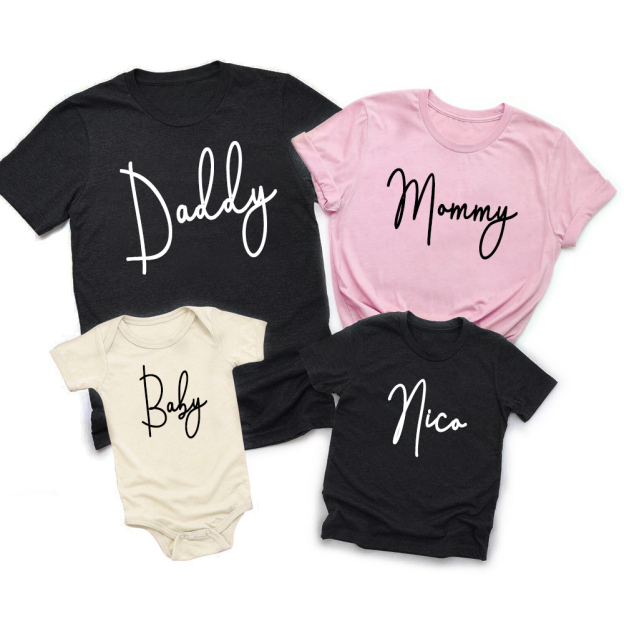 Matching Family Shirts Daddy Mommy & Me