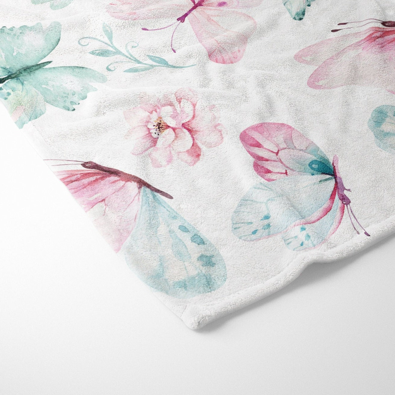 Butterfly Nursery Baby Flannel Blanket