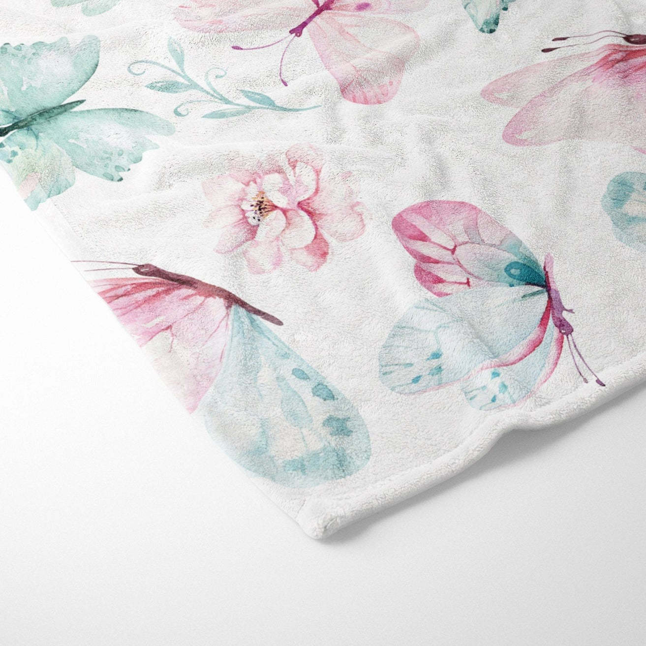 Butterfly Nursery Baby Flannel Blanket