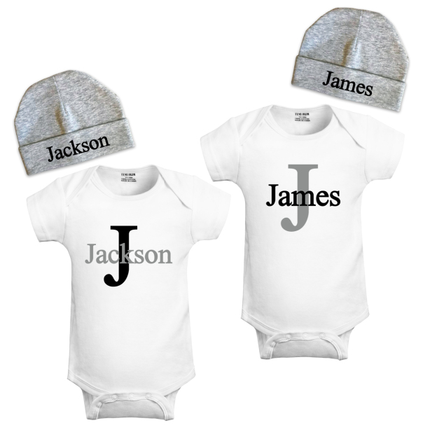 Monogram Twin Bodysuits