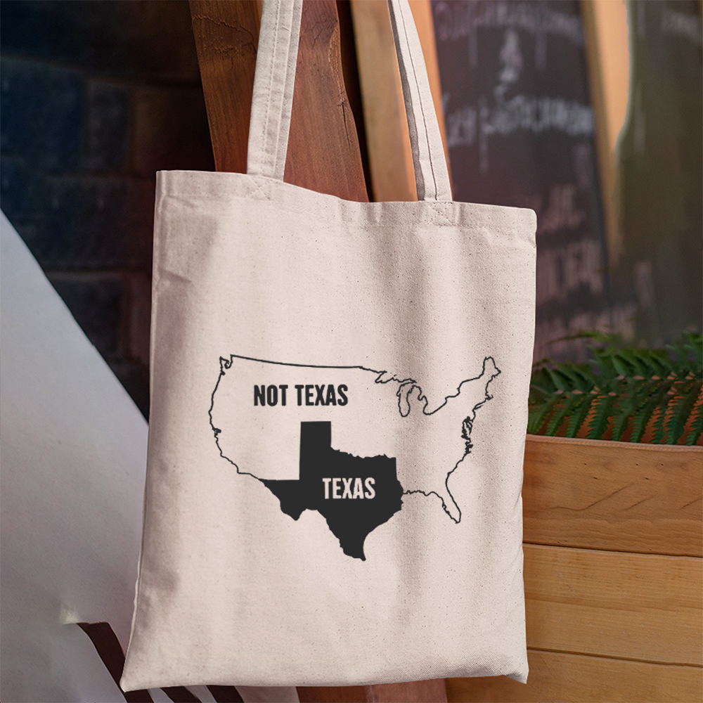 Funny Texas & United States Tote Bag