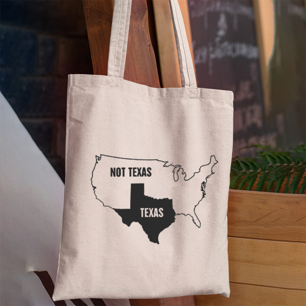 Funny Texas & United States Tote Bag