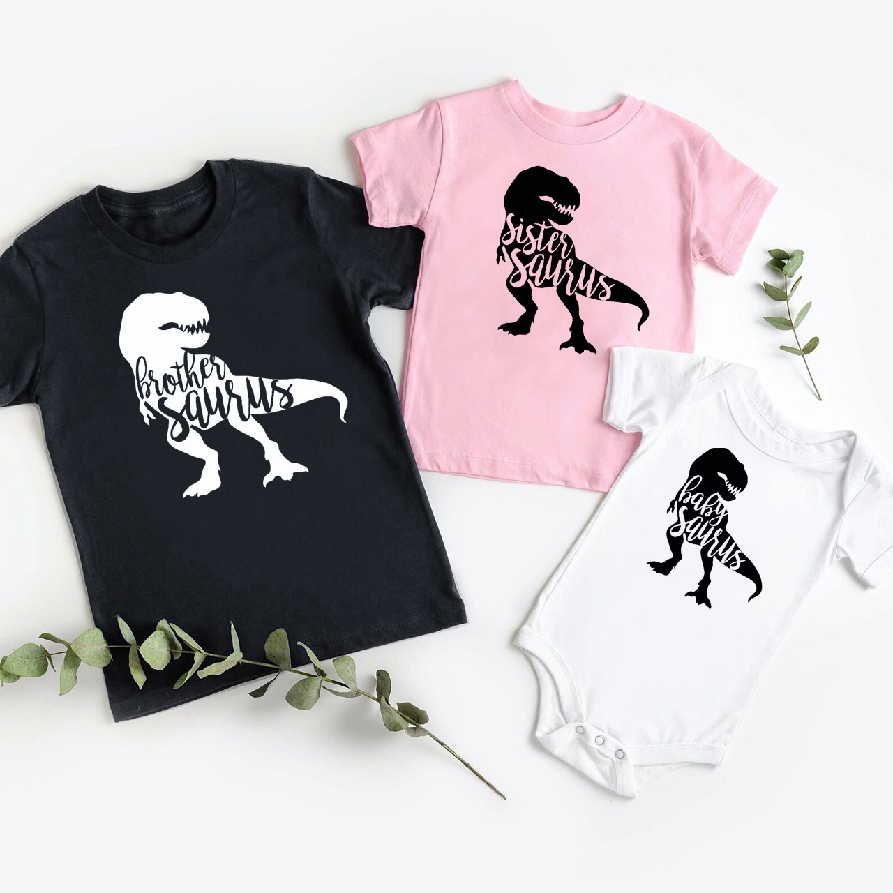 Personalized Dinosaur  Family Matching Shirt