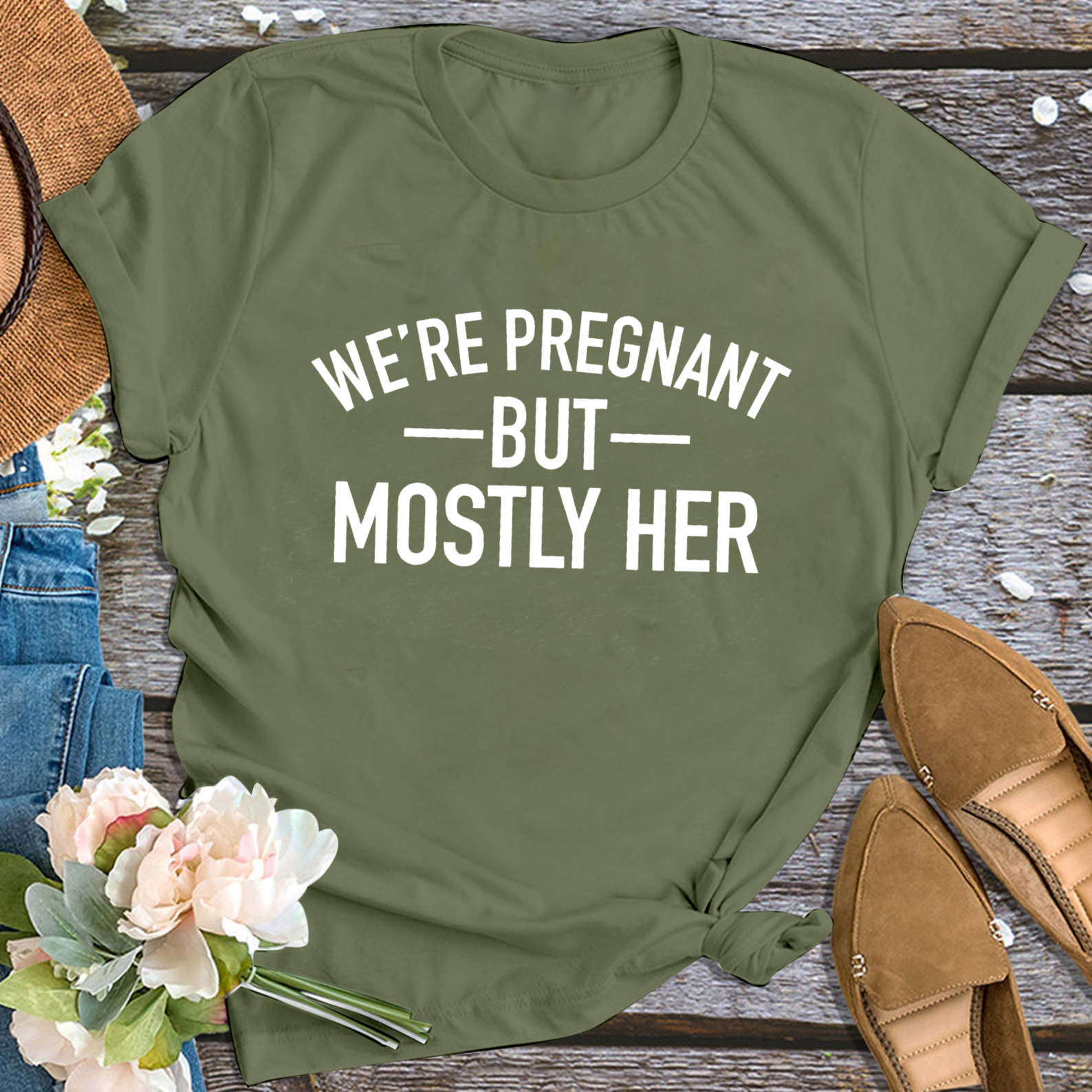 Couple Pregnancy Announcement Shirts For Dad And Mom