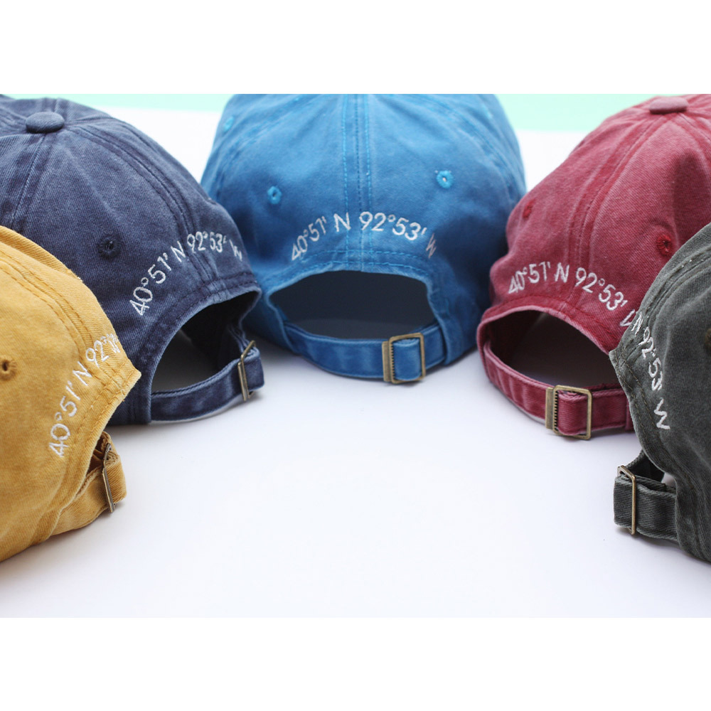 State Outline Embroidery Hat Kid&Adult