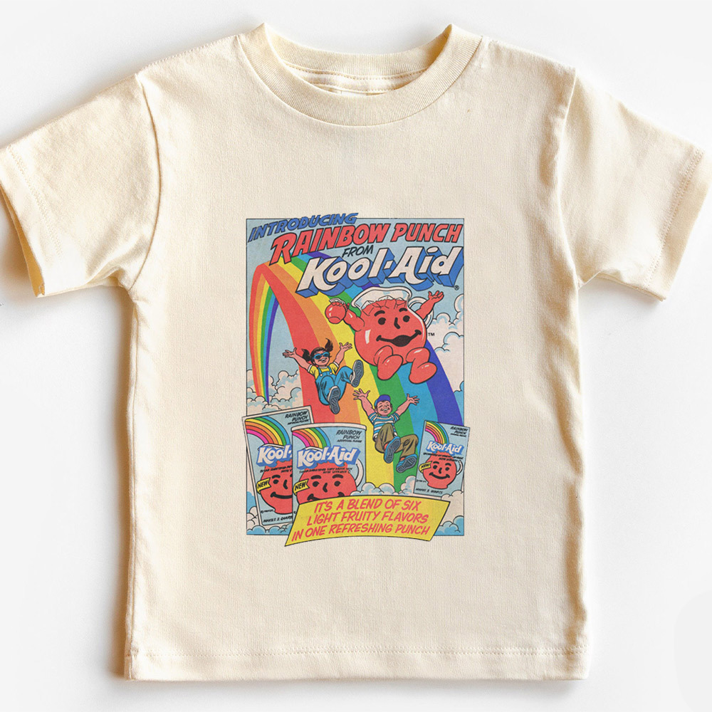 Rainbow Punch Cool-Aid Vintage Toddler T-shirt