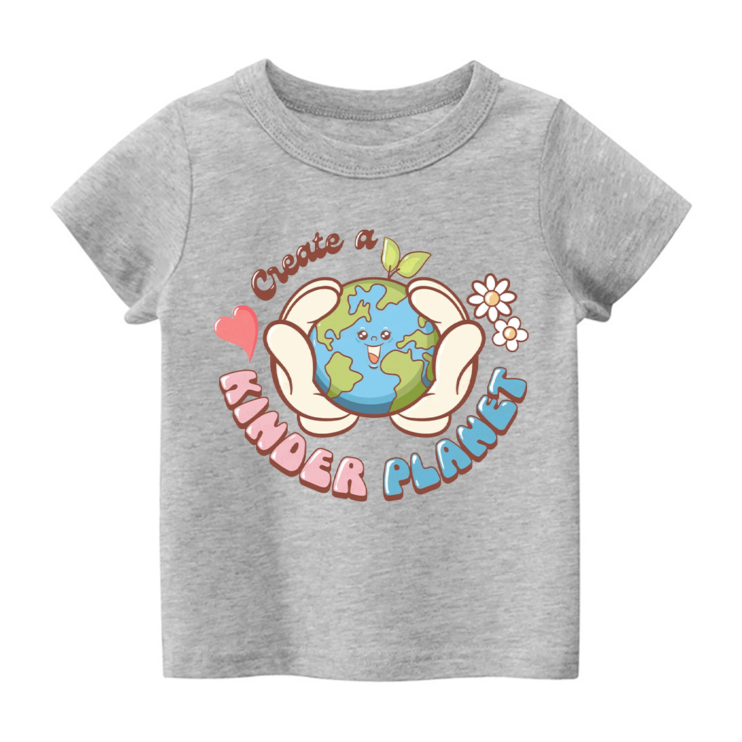 Create A Kinder Planet Design Toddler Shirt