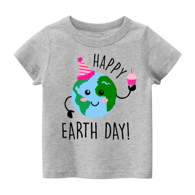 Happy Earth Day With Cake Toddler Shirt