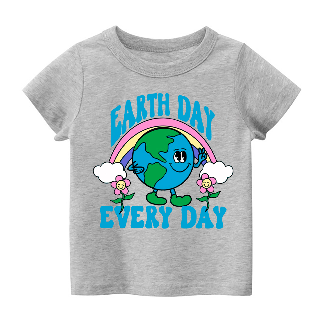 Retro Design Earth Day Every Day Toddler Shirt