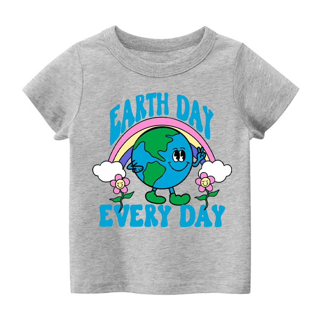 Retro Design Earth Day Every Day Toddler Shirt