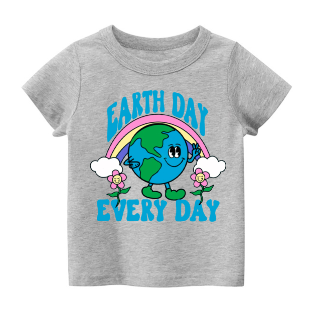Retro Design Earth Day Every Day Toddler Shirt