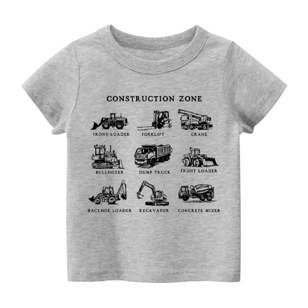 Construction Zone Kids T-Shirt