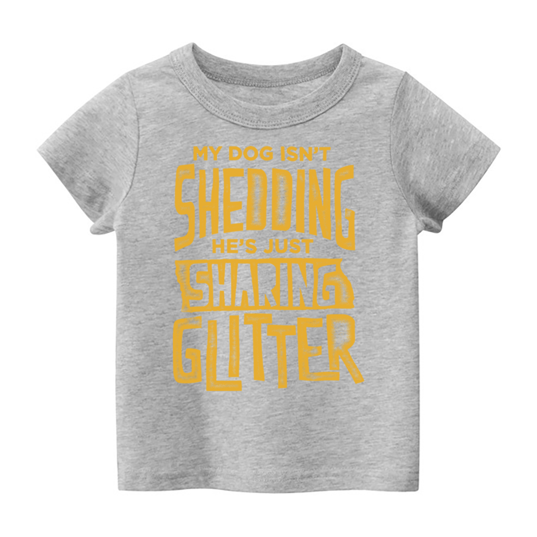 Glitter Dog  Kids Shirt