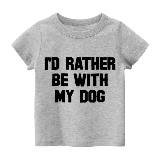 Rather Be With Dog Kids Shirt