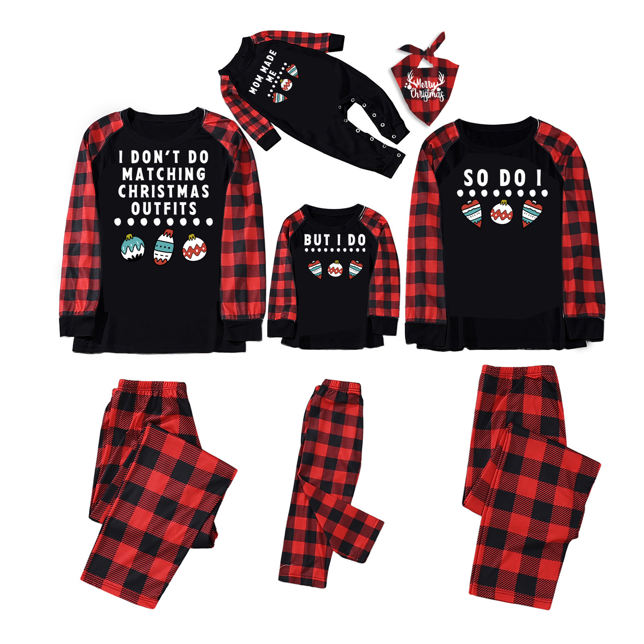 Mom Made Me Christmas Family Matching Pajamas