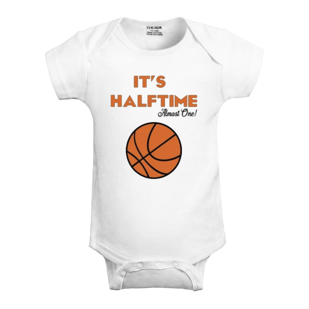 Basket Ball Halftime Birthday,Baby Bodysuit