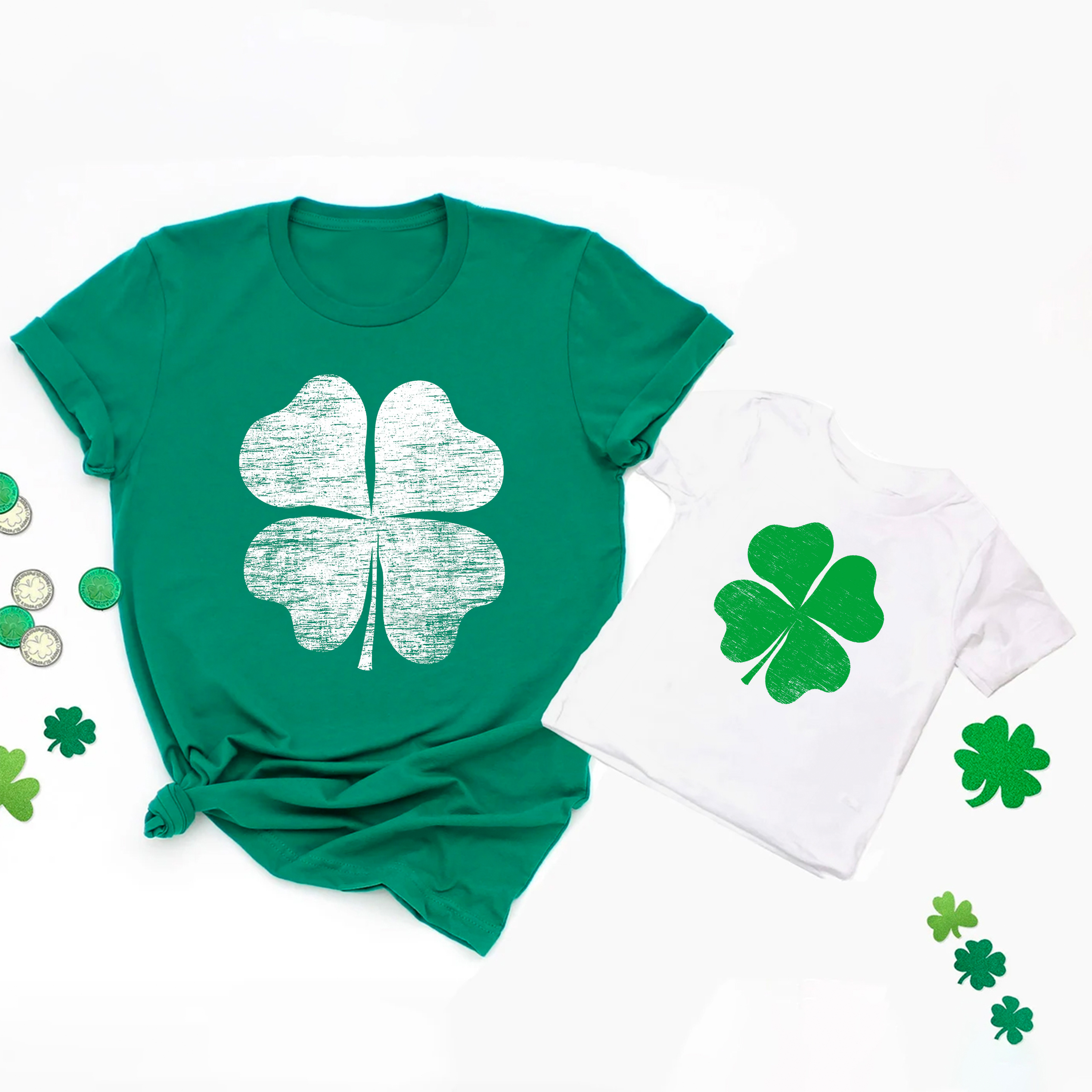 Retro Clover St Patrick's Day Matching Shirts