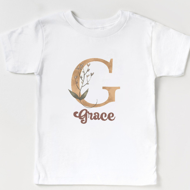 Personalized Vintage Flowers Shirt With Name 