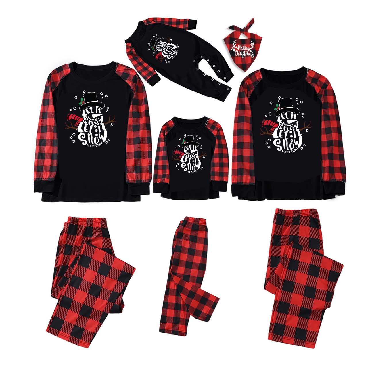 Christmas Lit It Snow Family Matching Pajamas