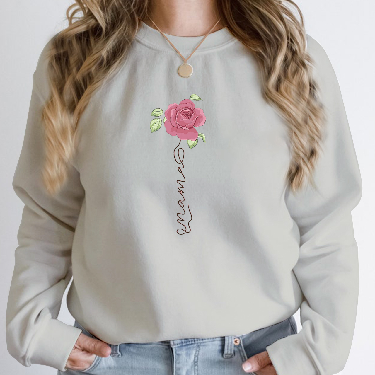 Gorgeous Rose Mama Sweatshirt