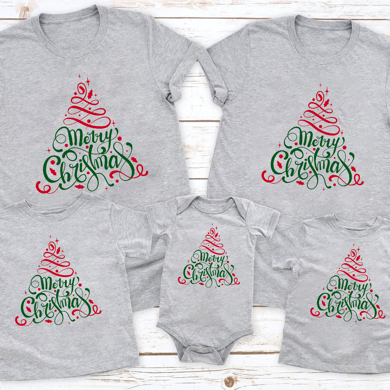 Merry Christmas Tree Family Matching Shirt