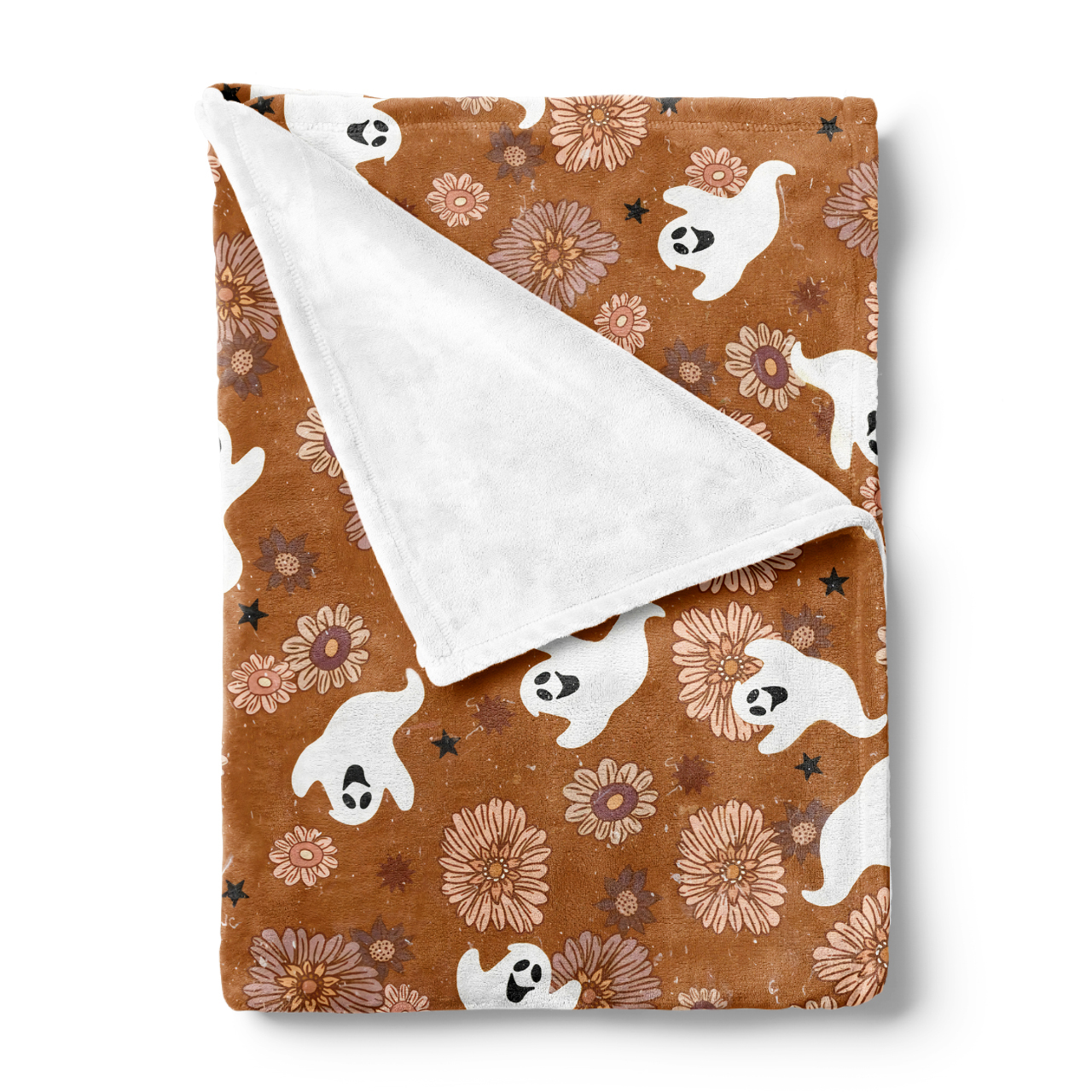 Ghosts Halloween Flannel Blanket