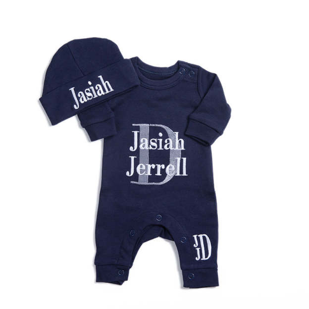 Personalized Baby Rompers Sets (Big Letters)