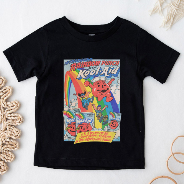 Rainbow Punch Cool-Aid Vintage Toddler T-shirt