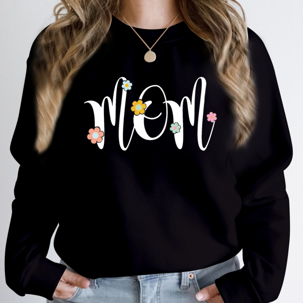 Retro Floral Mom Club Sweatshirt