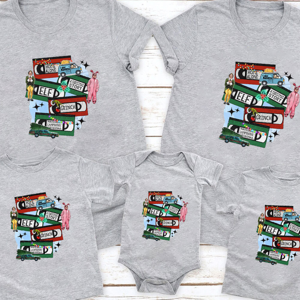 Christmas Music Cassette Family Matching Shirt
